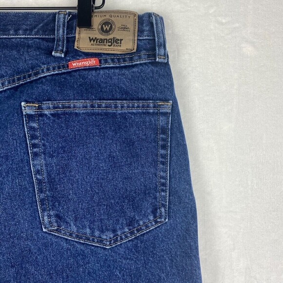 Wrangler Jeans Mens Size 36 Blue Jeans Casual Straight Leg Pockets Pants - Picture 5 of 11